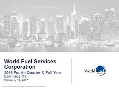 2016 Fourth Quarter & Full Year Earnings Call Presentation