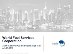 2016 Second Quarter Earnings Call